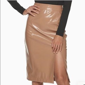 New Cara Santana Apt 9 Vegan Leather Pencil Skirt